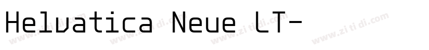 Helvatica Neue LT字体转换